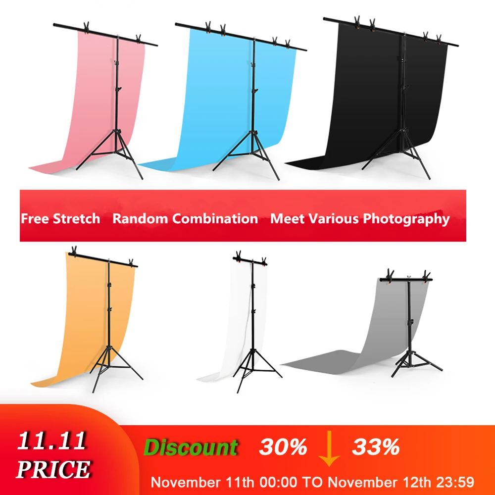 Professional T-shape Backdrop Background Stand Support Photography Photo Studio Metal Green Screen Frame Backdrop Bracket
Professional T-shape Backdrop Background Stand Support Photography Photo Studio Metal Green Screen Frame Backdrop Bracket