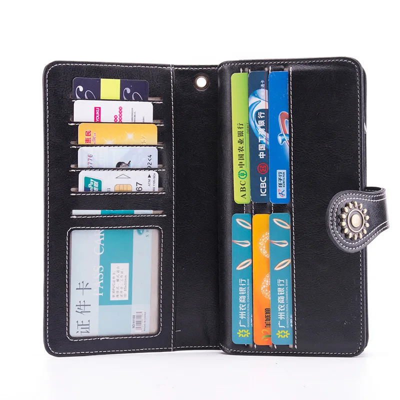 RFID New Style Korean-style Retro Wallet Zipper Hasp Genuine Leather WOMEN'S Handbag Card Bit More Long Wallet
RFID New Style Korean-style Retro Wallet Zipper Hasp Genuine Leather WOMEN'S Handbag Card Bit More Long Wallet