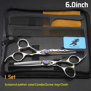 Scissors Teflon Scissors Cheap Hairdressing Scissors Thinning Scissors Freelander 6.0/55\" Japan Stainless Steel Type Size Teeth
Scissors Teflon Scissors Cheap Hairdressing Scissors Thinning Scissors Freelander 6.0/55\" Japan Stainless Steel Type Size Teeth