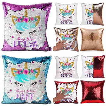 Super Shining Magical Unicorn Mermaid Cushion Cover with Sequins Reversible Color Changing Pillow Case Pillow Cover for Seat Car
Super Shining Magical Unicorn Mermaid Cushion Cover with Sequins Reversible Color Changing Pillow Case Pillow Cover for Seat Car