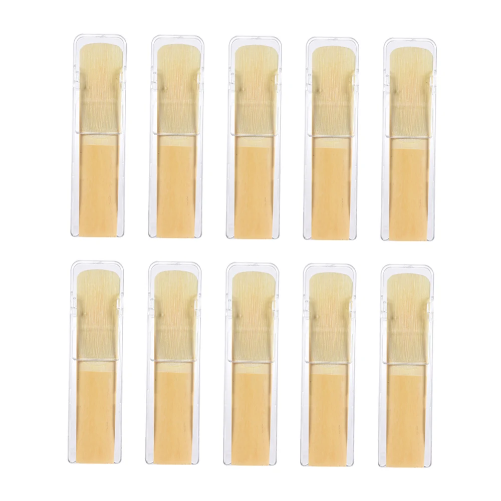 ammoon 10pcs/ Box Eb Alto Saxophone Reeds Sax Bamboo Reed Strength 2.5/3.0
ammoon 10pcs/ Box Eb Alto Saxophone Reeds Sax Bamboo Reed Strength 2.5/3.0