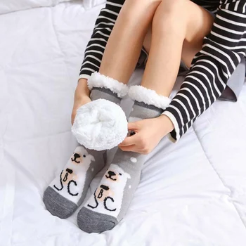 Winter Long Thicken Fleece Lined Socks Women Soft Warm Fuzzy Cartoon Floor Slipper Socks NIN668
Winter Long Thicken Fleece Lined Socks Women Soft Warm Fuzzy Cartoon Floor Slipper Socks NIN668