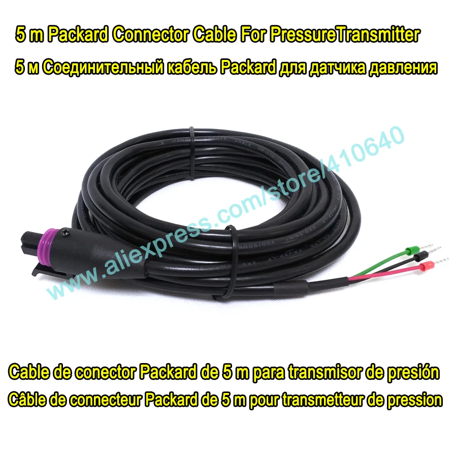 100 Pieces 5 m Independent Insulation Cable With Packard Connector 3 Pin 4 to 20 mA Current Type for Pressure Transmitter Sensor
100 Pieces 5 m Independent Insulation Cable With Packard Connector 3 Pin 4 to 20 mA Current Type for Pressure Transmitter Sensor