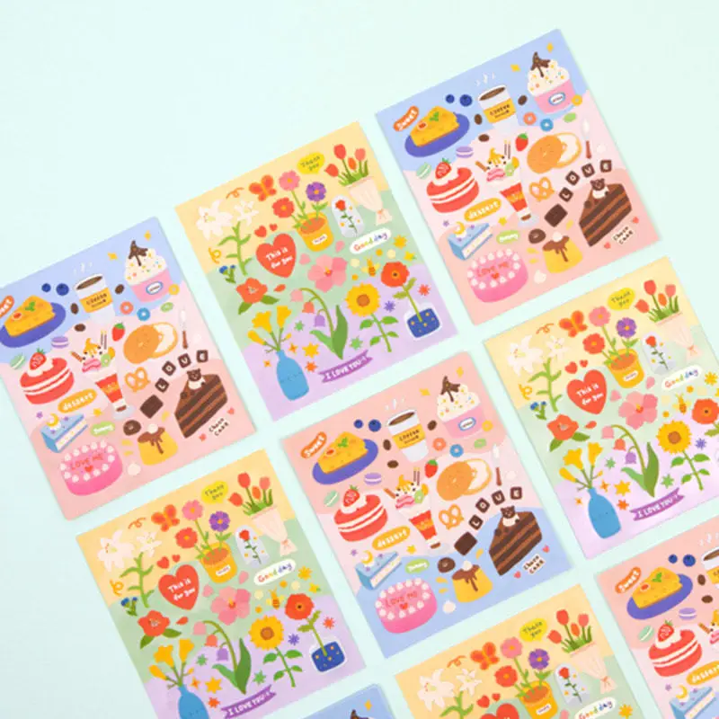 Ins Cartoon Flowers Snack cute Stickers Traceless Movable Sealing Post It DIY Mobile Phone Diary Stationery Decorative Sticker
Ins Cartoon Flowers Snack cute Stickers Traceless Movable Sealing Post It DIY Mobile Phone Diary Stationery Decorative Sticker