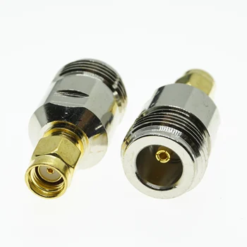 N To RP SMA Connector Socket Brooches N Female Jack To RP SMA Male Plug Nickel Plated Brass Straight RF Coaxial Adapters
N To RP SMA Connector Socket Brooches N Female Jack To RP SMA Male Plug Nickel Plated Brass Straight RF Coaxial Adapters