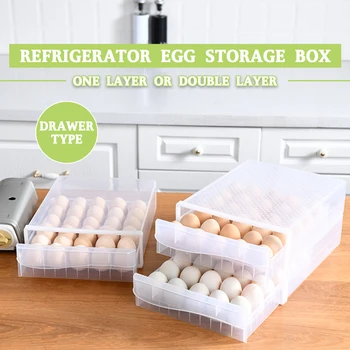 Household transparent Egg Box Refrigerator Kitchen torage Box Egg Holder Care-Drawer-type Plastic Storage Box
Household transparent Egg Box Refrigerator Kitchen torage Box Egg Holder Care-Drawer-type Plastic Storage Box