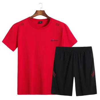 Short Sleeve Sports Suit Plus Fat plus Size Male Fat Man Fitness Running Middle Age Shorts Half Sleeve T Shirt Loose
Short Sleeve Sports Suit Plus Fat plus Size Male Fat Man Fitness Running Middle Age Shorts Half Sleeve T Shirt Loose