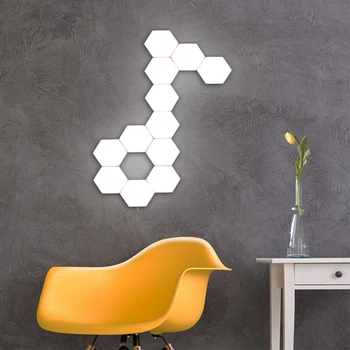 DIY Quantum Lamp Touch Sensor Modular Light Hexagonal Lamp LED Night Light Magnetic Hexagons Creative Decoration Wall Lampara
DIY Quantum Lamp Touch Sensor Modular Light Hexagonal Lamp LED Night Light Magnetic Hexagons Creative Decoration Wall Lampara