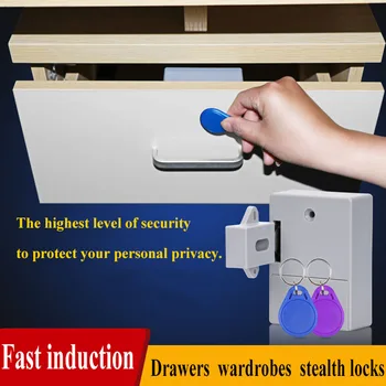 IC Card Sensor Digital RFID Drawer Card Lock DIY Electronic Cabinet Lock, Battery RFID Card Invisible Hidden Drawer Locker Lock
IC Card Sensor Digital RFID Drawer Card Lock DIY Electronic Cabinet Lock, Battery RFID Card Invisible Hidden Drawer Locker Lock