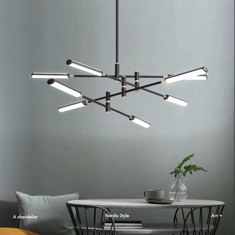 Nordic style lamps creative personality living room chandelier modern minimalist bedroom dining room gloss lighting
Nordic style lamps creative personality living room chandelier modern minimalist bedroom dining room gloss lighting