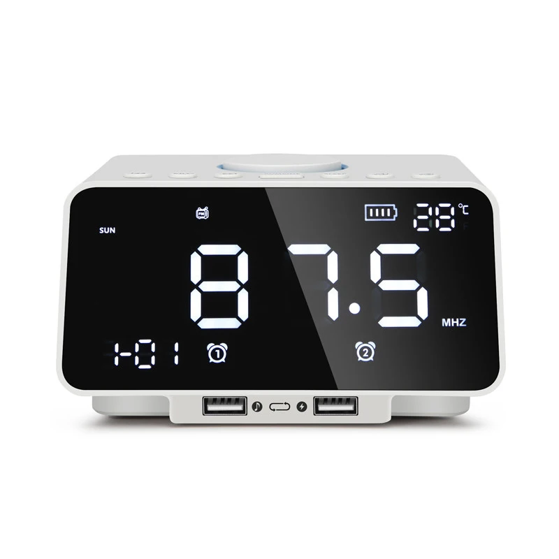 2019 K9 Bluetooth Speaker Multifunction Alarm Clock Basket Sound, With Radio FM And Dual USB Charging Black/White 28#
2019 K9 Bluetooth Speaker Multifunction Alarm Clock Basket Sound, With Radio FM And Dual USB Charging Black/White 28#
