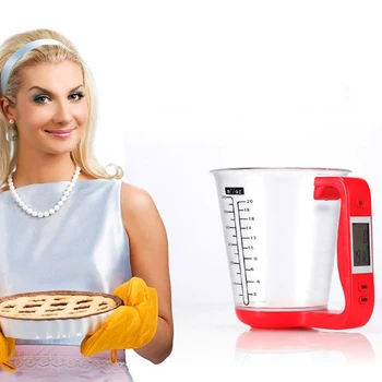 Multi-Function Kitchen Measuring Cup Digital Electronic Scale LCD Display Temperature Measurement Cups Convenient Baking Tool F
Multi-Function Kitchen Measuring Cup Digital Electronic Scale LCD Display Temperature Measurement Cups Convenient Baking Tool F