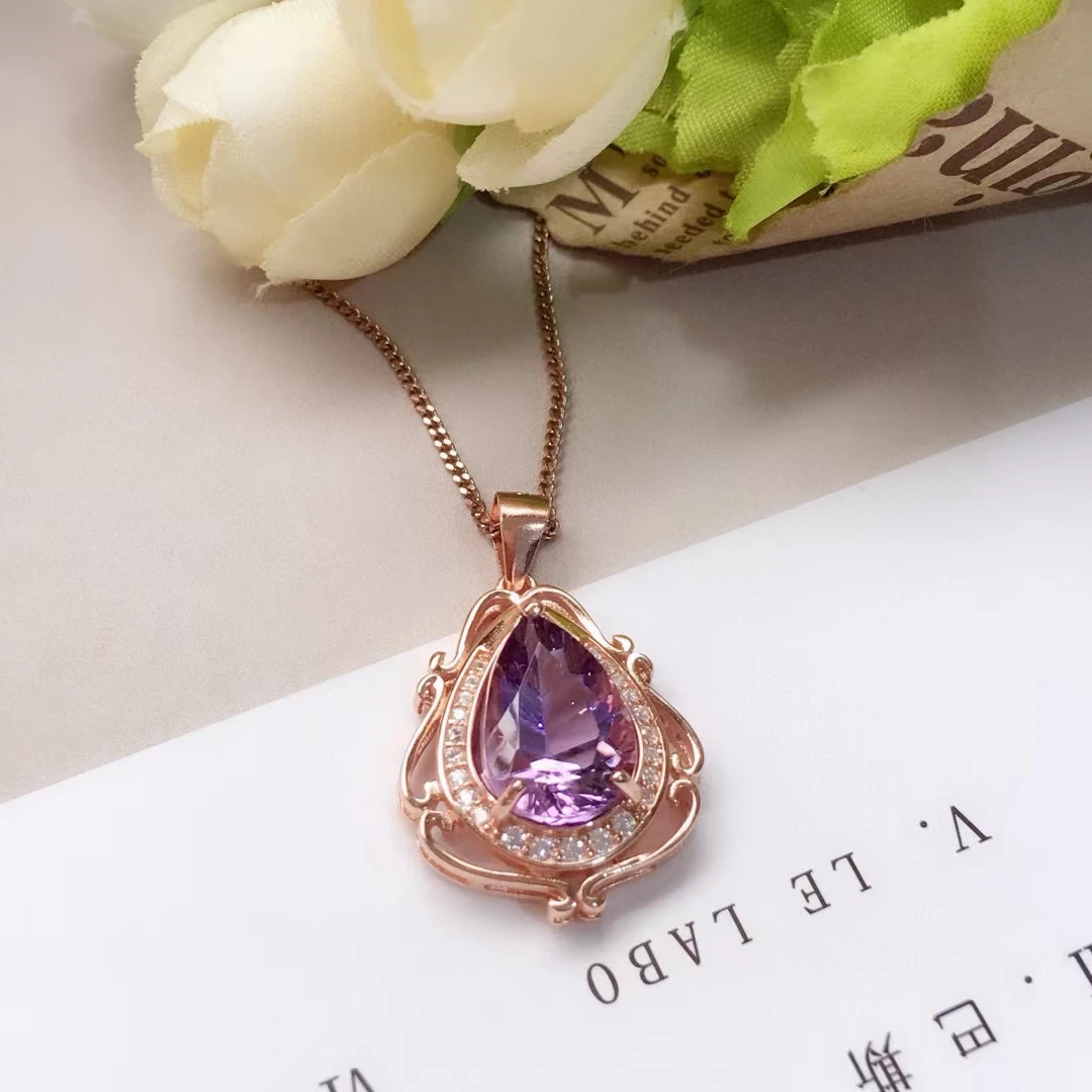 2022 Water Drop Style Purple Amethyst Pendant for Girl Fine Necklace Big Size Good Cut Natural Gemstone Birthday Party Gift
2022 Water Drop Style Purple Amethyst Pendant for Girl Fine Necklace Big Size Good Cut Natural Gemstone Birthday Party Gift