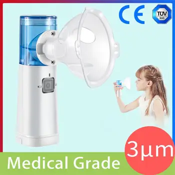 Portable Mini Handheld Inhaler Nebulizer Silent Ultrasonic Children Adult Atomizer Asthma 3μm Medical grade Liquid Atomization
Portable Mini Handheld Inhaler Nebulizer Silent Ultrasonic Children Adult Atomizer Asthma 3μm Medical grade Liquid Atomization