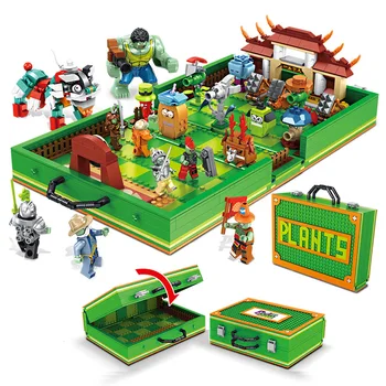 

1206pcs 2020 New Plants VS Zombies PVZ Super Heros Figures Collections Book Toys For Children Brinquedos