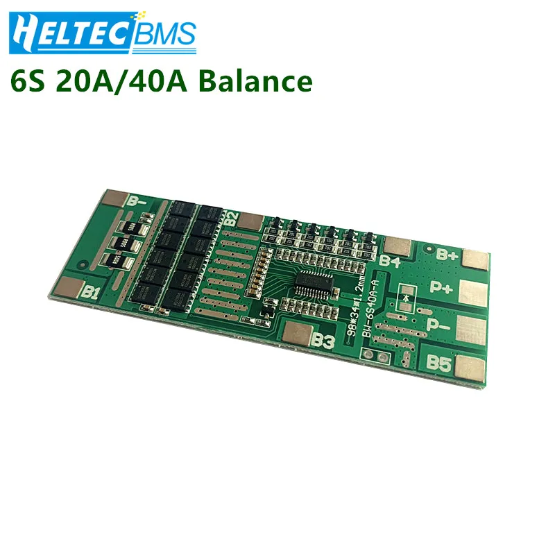 6S 40A 22V24V BMS Board/Lithium Battery Protection Board with balanced power tools Solar lighting Integrated BMS
6S 40A 22V24V BMS Board/Lithium Battery Protection Board with balanced power tools Solar lighting Integrated BMS