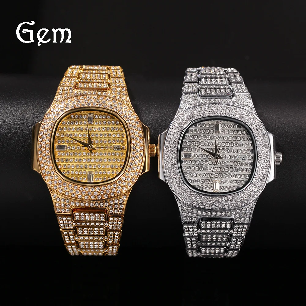 Role Hip Hop Watch Bling Diamond Watch Men Silver Steel Band Men's Business Quartz Wrist Watches Waterproof Relogio Masculino
Role Hip Hop Watch Bling Diamond Watch Men Silver Steel Band Men's Business Quartz Wrist Watches Waterproof Relogio Masculino