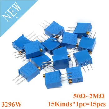 15pcs=15kinds*1pc 3296W 3296 50 100 200 500 1K 2K 5K 10K 20K 50K 100K 200K 500K 1M 2M ohm 101 Trimpot Trimmer Potentiometer Kit
15pcs=15kinds*1pc 3296W 3296 50 100 200 500 1K 2K 5K 10K 20K 50K 100K 200K 500K 1M 2M ohm 101 Trimpot Trimmer Potentiometer Kit