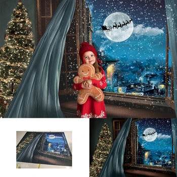 Christmas Santa Backdrop Flying to the moon Window Christmas Tree Street Backdrop Reinder Snow Background Photobooth
Christmas Santa Backdrop Flying to the moon Window Christmas Tree Street Backdrop Reinder Snow Background Photobooth
