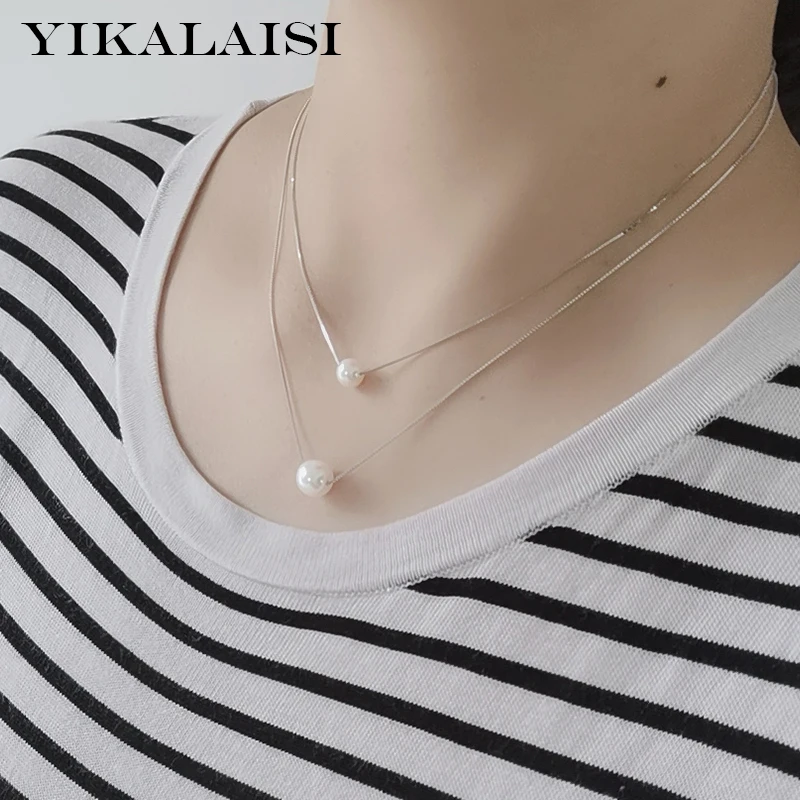 YIKALAISI 925 Sterling Silver Necklaces Jewelry For Women 6mm 9mm Round Natural Freshwater Pearl Pendants Wholesales
YIKALAISI 925 Sterling Silver Necklaces Jewelry For Women 6mm 9mm Round Natural Freshwater Pearl Pendants Wholesales