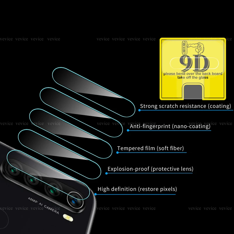 9D Tempered Glass For Xiaomi Redmi K20 7 Note 7 8 Camera Lens Screen Protector HD film Protection For Redmi K20PRO Note 6 8 Pro