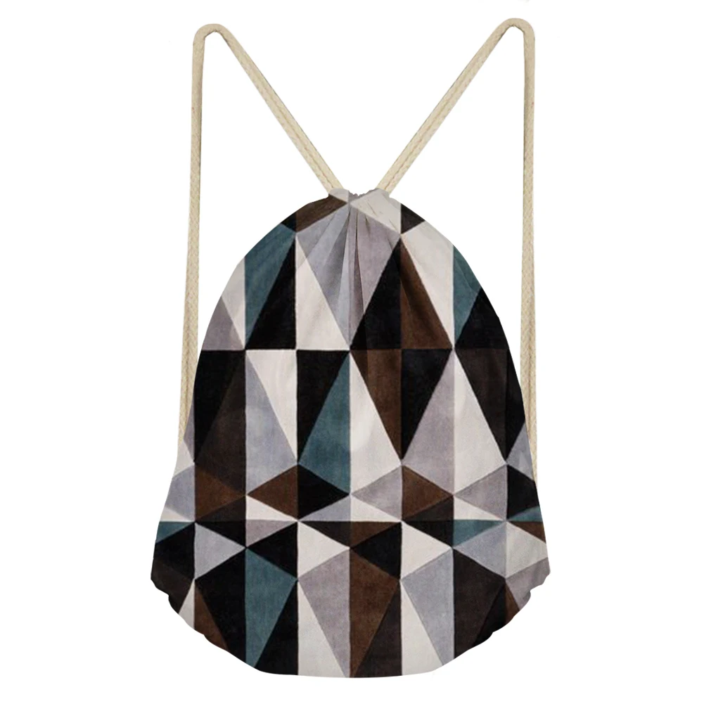 Geometric Patterns Drawstring Women Bag Backpack 3D Printing Travel Softback Mochila Fashion Bolsos Niña DrawString Bags
Geometric Patterns Drawstring Women Bag Backpack 3D Printing Travel Softback Mochila Fashion Bolsos Niña DrawString Bags