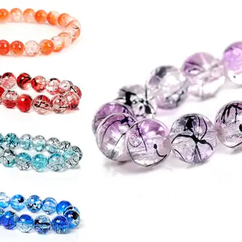 DoreenBeads 1 string (approx 87PCs 10mm)Translucent Round Crystal Glass Beads with Black Stripe Pattern for Bracelet Making
DoreenBeads 1 string (approx 87PCs 10mm)Translucent Round Crystal Glass Beads with Black Stripe Pattern for Bracelet Making