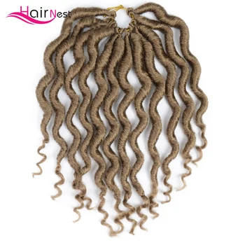 Hair Nest Crochet Braiding Hair Goddess Faux Locs Curl 12 Inch Synthetic Braiding Hair Extension Soft Locks For Black Women
Hair Nest Crochet Braiding Hair Goddess Faux Locs Curl 12 Inch Synthetic Braiding Hair Extension Soft Locks For Black Women