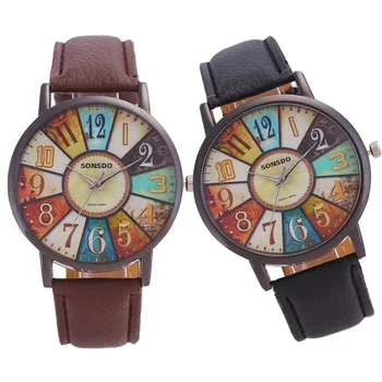 Women Watch Ladies Retro Large Dial Creative Digital Turntable Leather Quartz Wristwatches For Woman Female Fashion Clock
Women Watch Ladies Retro Large Dial Creative Digital Turntable Leather Quartz Wristwatches For Woman Female Fashion Clock