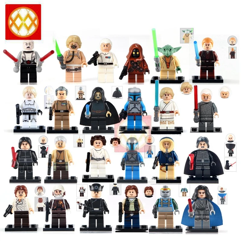 Single SW Luke Leia Darth Vader Maul Sith Malgus Han Solo Yoda Rey Jawas Anakin Skywalker Star Building Blocks Toys For children
Single SW Luke Leia Darth Vader Maul Sith Malgus Han Solo Yoda Rey Jawas Anakin Skywalker Star Building Blocks Toys For children