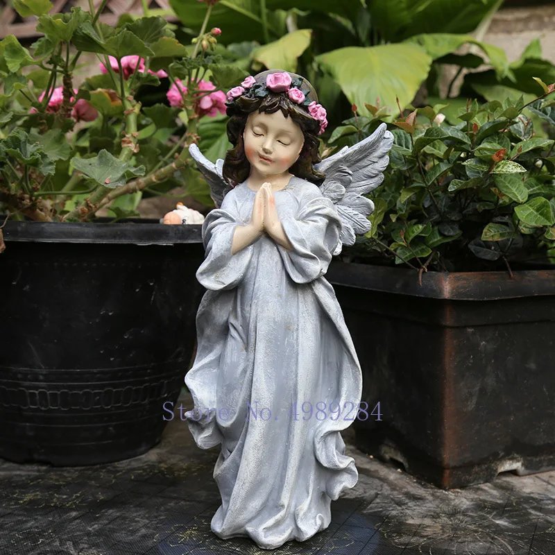 Creative Resin angel Wishing girl outdoor garden patio Decorative ornaments Christ Modern home decoration accessories
Creative Resin angel Wishing girl outdoor garden patio Decorative ornaments Christ Modern home decoration accessories