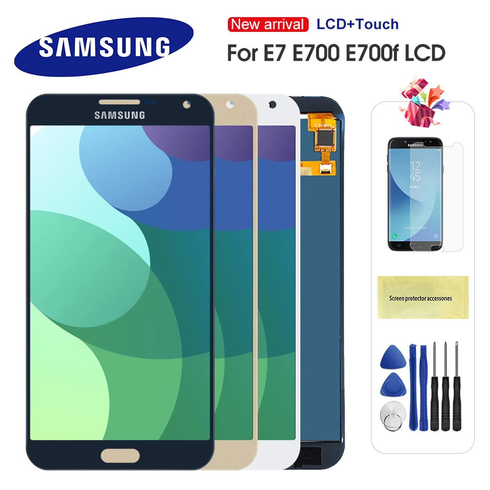 For Samsung Galaxy E7 E700 E700F E7000 E7009 LCD Display Touch Screen Digitizer Assembly Replacement Can Adjust Brightness
For Samsung Galaxy E7 E700 E700F E7000 E7009 LCD Display Touch Screen Digitizer Assembly Replacement Can Adjust Brightness