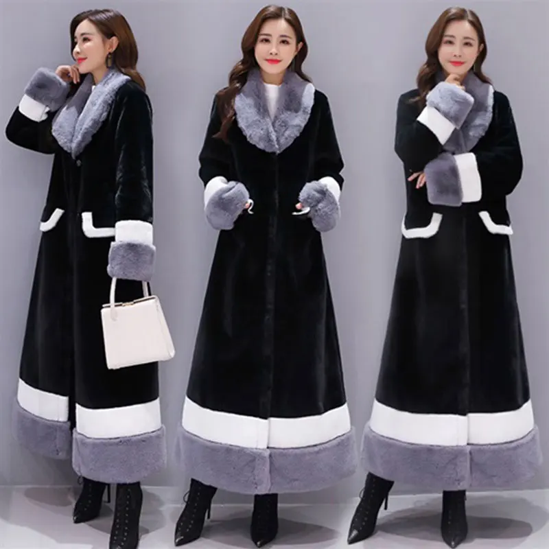 -20 Warm Winter Women's Jacket New Fashion Fur V-neck Simple Warm Faux Fur Coat Plus Size Parka Vintage Long Winter Coat Women
-20 Warm Winter Women's Jacket New Fashion Fur V-neck Simple Warm Faux Fur Coat Plus Size Parka Vintage Long Winter Coat Women
