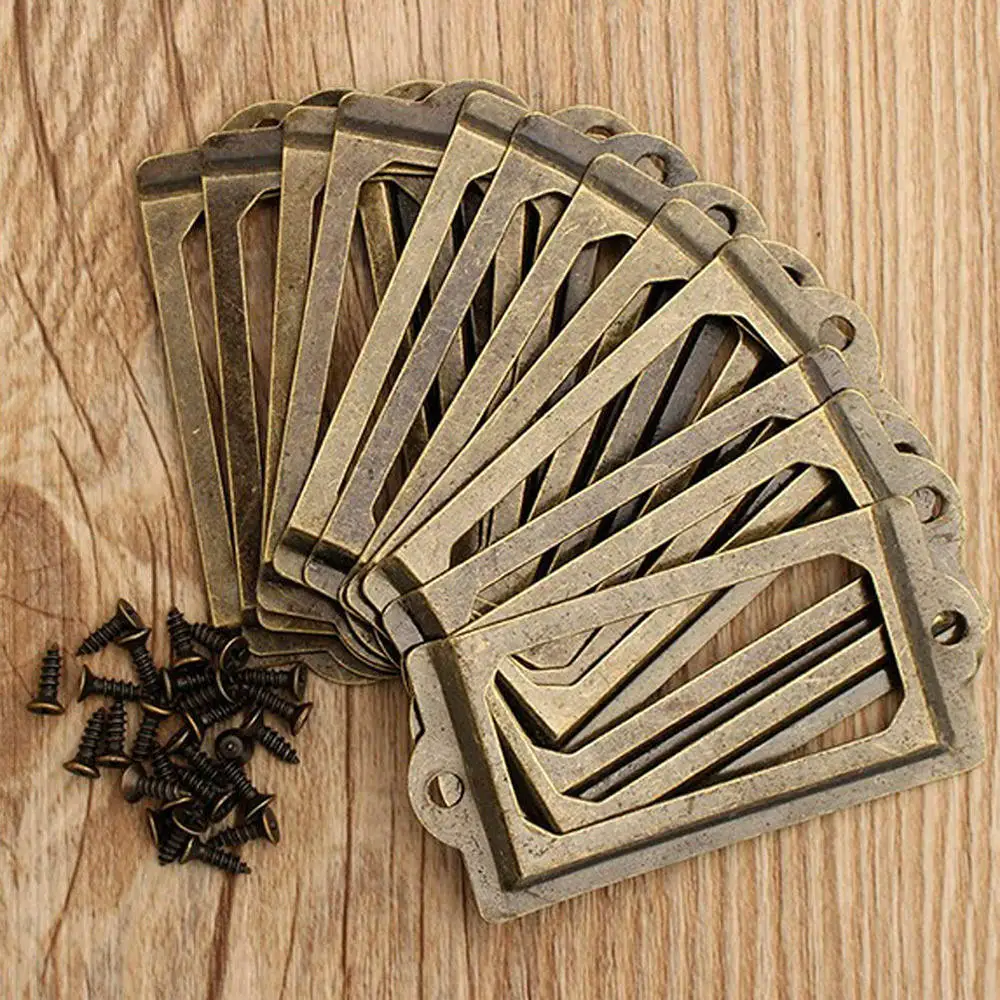 24pcs 70mm Antique Label Box Drawer Handle Card Frame Apothecary Cabinet Drawer Hardware Accessories
24pcs 70mm Antique Label Box Drawer Handle Card Frame Apothecary Cabinet Drawer Hardware Accessories