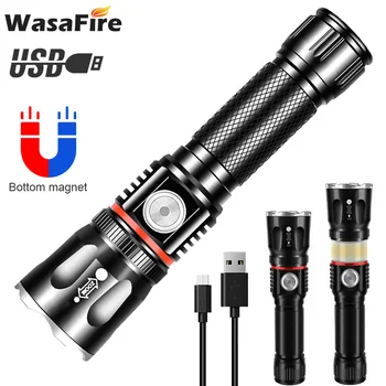 High Power L2 USB Rechargeable LED Torch COB Lamp + Tail Magnet Design Waterproof Zoom 4 Modes Torch for Camping Hunting
High Power L2 USB Rechargeable LED Torch COB Lamp + Tail Magnet Design Waterproof Zoom 4 Modes Torch for Camping Hunting