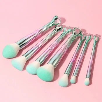 Pink Green Gradient Makeup Brushes Set Two Hands Holding Crystal Foundation Blending Power Brush Kit Cosmetic Beauty pinceaux
Pink Green Gradient Makeup Brushes Set Two Hands Holding Crystal Foundation Blending Power Brush Kit Cosmetic Beauty pinceaux