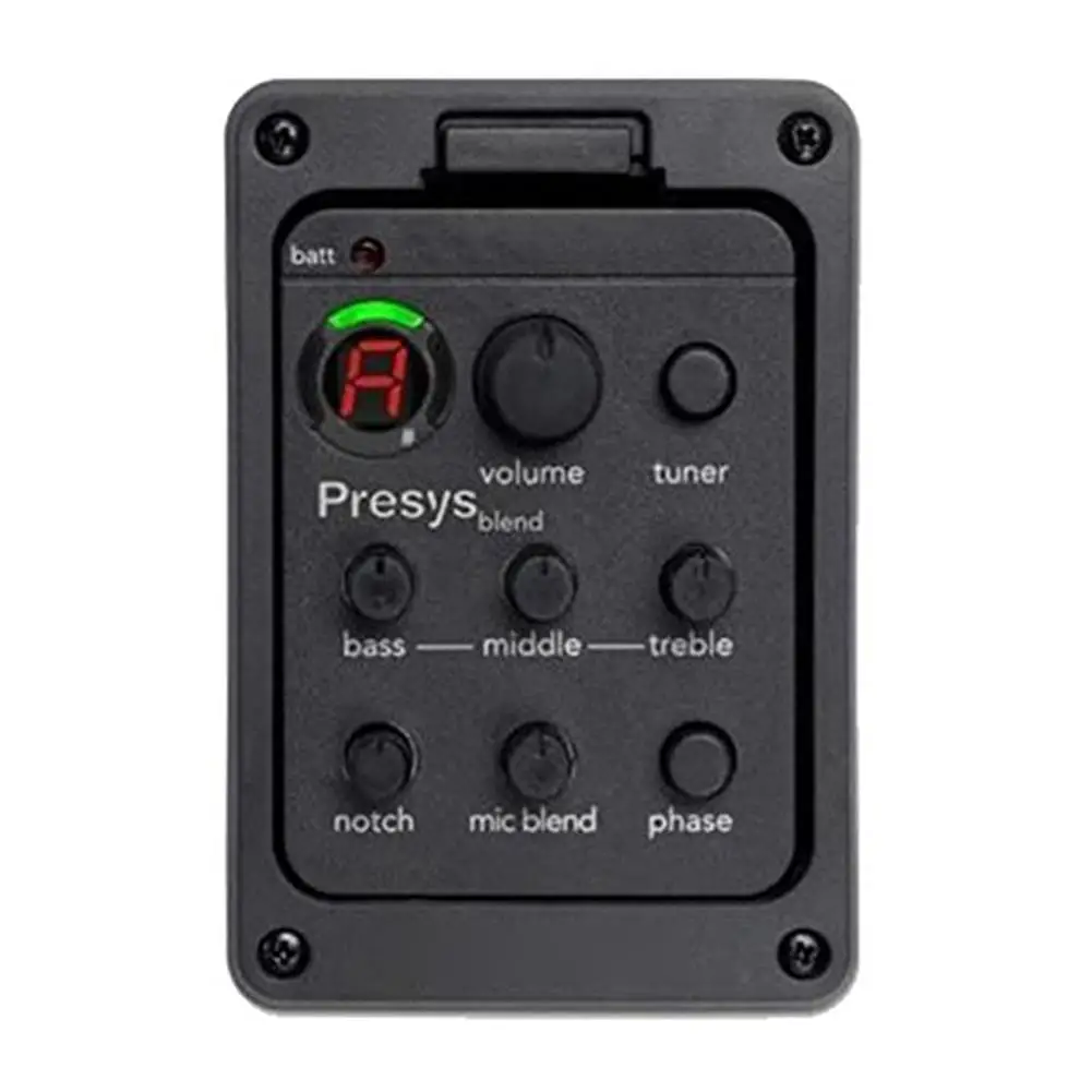 Fishman Presys 301 Acoustic Guitar Board Pickups Mic Blend Dual Model Preamp EQ Tuner Piezo Pickup Equalizer Guitar Accessories
Fishman Presys 301 Acoustic Guitar Board Pickups Mic Blend Dual Model Preamp EQ Tuner Piezo Pickup Equalizer Guitar Accessories