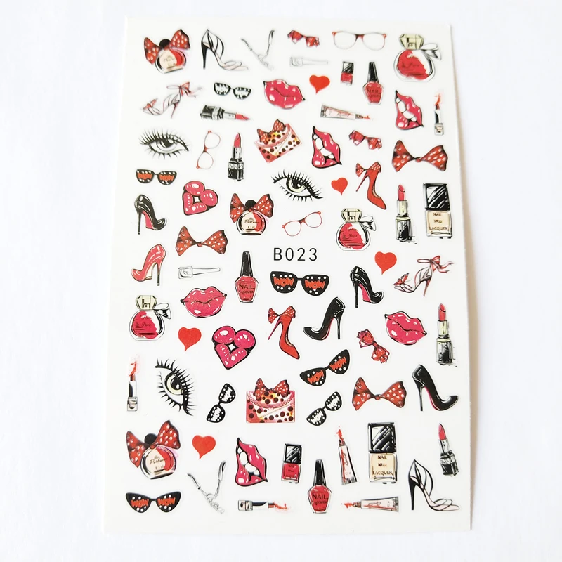 10PCS3DLove Lipstick Lip Print Flower Nail Art Sticker DIYText Cat Angel Baby Nail Art Decoration Decal Valentine's Day 10-12PCS 
10PCS3DLove Lipstick Lip Print Flower Nail Art Sticker DIYText Cat Angel Baby Nail Art Decoration Decal Valentine's Day 10-12PCS