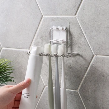 Wall Mounted Hook Razor Stand Bathroom Toothbrush Holder Stainless Steel Bathroom Accessories Storage Hanging Holder Rack
Wall Mounted Hook Razor Stand Bathroom Toothbrush Holder Stainless Steel Bathroom Accessories Storage Hanging Holder Rack