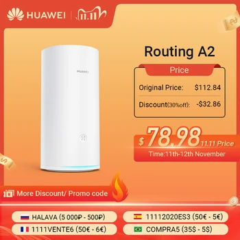 HUAWEI A2 ROUTER Quad Core Tri-Band 2200Mbps High Speed Gigabit Ethernet Port WiFi Extender Tap To Connect Easy Set-up
HUAWEI A2 ROUTER Quad Core Tri-Band 2200Mbps High Speed Gigabit Ethernet Port WiFi Extender Tap To Connect Easy Set-up