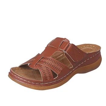 Women's Leisure Sandals Solid Color Flange Crossing Drag Shoe Ladies Open Toe Casual Platform Wedge Slides Beach Slipper Shoeses 
Women's Leisure Sandals Solid Color Flange Crossing Drag Shoe Ladies Open Toe Casual Platform Wedge Slides Beach Slipper Shoeses
