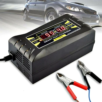 Car Battery Charger Full Automatic Motorcycle 110 220V To 12V 6A Smart Fast Power Charging Lead Acid Battery LCD Digital Display
Car Battery Charger Full Automatic Motorcycle 110 220V To 12V 6A Smart Fast Power Charging Lead Acid Battery LCD Digital Display