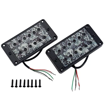 2Pcs Vintage Dual Coil Neck Bridge Humbucker Pickups Set for Electric Guitar
2Pcs Vintage Dual Coil Neck Bridge Humbucker Pickups Set for Electric Guitar