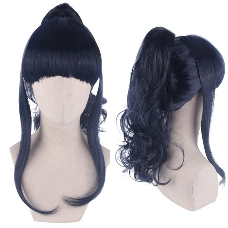 Anime Hyuga Hinata Ponytail Hair Neat Bang Cosplay Wig Heat Resistant Synthetic Halloween Costume Role Play Wigs + a Wig Cap
Anime Hyuga Hinata Ponytail Hair Neat Bang Cosplay Wig Heat Resistant Synthetic Halloween Costume Role Play Wigs + a Wig Cap