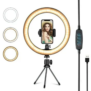 10" Phone Selfie table Tripod 26CM Selfie LED Ring Light with Stand For Youtube Tiktok Makeup Video Live photography lighting
10" Phone Selfie table Tripod 26CM Selfie LED Ring Light with Stand For Youtube Tiktok Makeup Video Live photography lighting