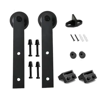 2*Roller 2*Stopper Steel Sliding Barn Wood Door Hardware Rollers 2Pcs Black I Shape Hanger durable accessories
2*Roller 2*Stopper Steel Sliding Barn Wood Door Hardware Rollers 2Pcs Black I Shape Hanger durable accessories