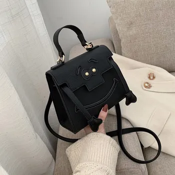 Smiling face bag women's bag 2019 new fashion Korean Version cute one Shoulder Messenger Bag versatile handbag 
Smiling face bag women's bag 2019 new fashion Korean Version cute one Shoulder Messenger Bag versatile handbag