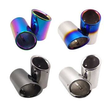 Stainless Steel Car Rear Tail Tube Accessories For Cadillac CT6 Plug Styling Auto Exhaust Valve Tail Pipe Customized Laser Logo