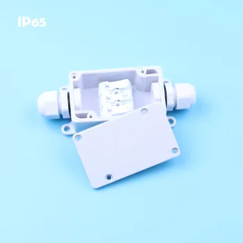 IP65 Waterproof Black Plastic Cable Wire Connector Gland Electrical 2-Cable Junction Box with Terminal
IP65 Waterproof Black Plastic Cable Wire Connector Gland Electrical 2-Cable Junction Box with Terminal