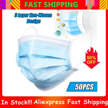 50pcs Non-woven Protective Mask Disposable Masks Anti PM2.5 Particle Face Cover Breathable Dustproof Mouth Cover
50pcs Non-woven Protective Mask Disposable Masks Anti PM2.5 Particle Face Cover Breathable Dustproof Mouth Cover
